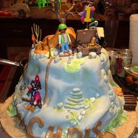 Pirate This was a vanilla cake covered in fondant. It was for my sons first birthday.