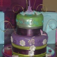 Hannah Montana 7Th Birthday Fondant cake for my daughter 7th birthday my 3rd attempt with fondant tried the MMF it was nice to work with but still I need lots of...