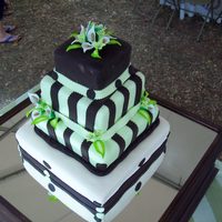 Square Wedding Cake 