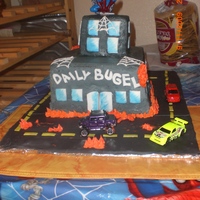 Spiderman Buttercream with fondant accents