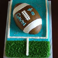 Football Goal Buttercream football goal cake.