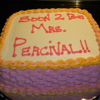 Bridal Shower Cake View 2 This is the completed cake. I am getting better at my writing, Thanks for the comments and looking.