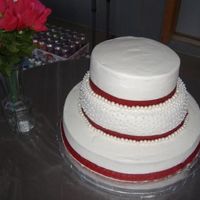 My First Wedding Cake. I made this cake for my sisters wedding. I hope you like it. My sister found a cake her on CC that she loved. I tried to recreate a similar...