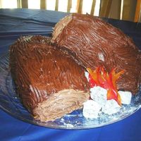 Fire Cake A lady I work with asked me to post this for her. This is the First cake she has ever made. I thought it turned out amazing. I will Share...