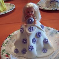 Kelly Doll Cakes Another kelly doll birthday cake, with fondant and buttercream.