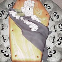 Coffin Cake wilton fondant /gumpaste class i just learned how to do most of this today
