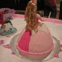 Back View Of Sleeping Beauty Princess Cake 