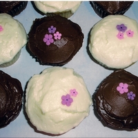 First Attempt At Cupcakes These are my first ever cupcakes. I made them for my son's class as I had extra fondant flowers (first time working with fondant also...