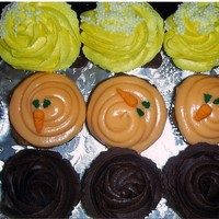 Cupcakes Client asked for mini cupcakes with chocolate buttercream, carrot cake with cream cheese frosting and vanilla with vanilla buttercream. I...