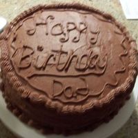 My Dad's Birthday Cake!!! I made this cake the night before his birthday i was very tired, and this is my second cake that i have made and decorated, didn't...