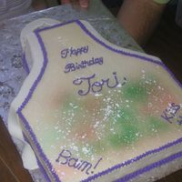 Apron Cake Made To Look Like It Was Used 