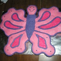 Butterfly Cupcake cake for a 6 year old girl.