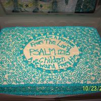 Baby Boy Blue Shower Cake 