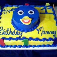 Pablo this was for a little boy's First Birthday the Pablo head is a smash cake .