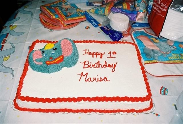 Dumbo BC frosting, with white cake. 1st cake I sold.