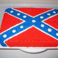 Confederate Flag Made for a friend who is obsessed with Dukes of Hazzard. He requested the flag from the top of the General Lee for his birthday this year....