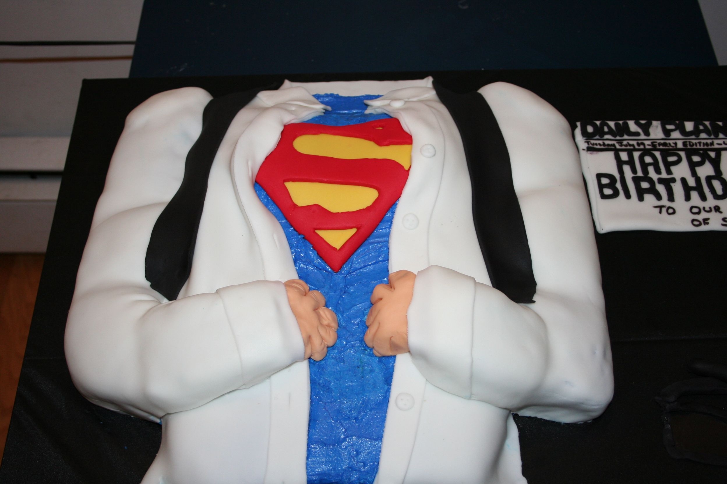 Clark Kent/superman Buttercream with Fondant Accents
