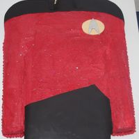 Star Trek Uniform Buttercream icing with fondant accents