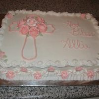 Christening Cake Here is that Christening Cake that I made that I was worried about making so far ahead of time! I made it Thurs, decorated Friday and...