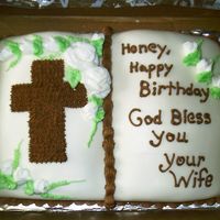 Bible Birthday Cake chocolate cake covered in MMF - this is my first time trying MMF