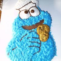 Cookie Monster I made this for fun. I got the pan from my grandmothers collection & I have been wanting to do this cake for awile so when we had a...