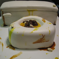 Toilet Cake The grossest cake I've ever done. I was cringing the entire time.