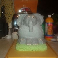 Chases Elephant 1 I made this for an Elephant party at my sons daycare. The base and the body are homemade spice cake and the head, ears, trunk and feet are...