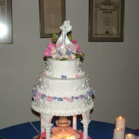 Wedding Cake 3rd wedding cake ever!!