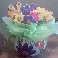 Easter Cookie Bouquet This is my first cookie bouquet...I had a lot of fun with it and got a lot of compliments. It's not perfect by far, but I thought it...