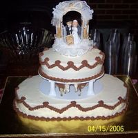 Bull & Heifer A fun, oval wedding cake I made for a coworker.