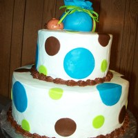 Special Delivery The stork dropped off a package... Baby shower cake requested by Mommy-to-Be from a cake she found on the internet.