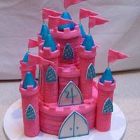 Pink Castle Birthday Cake My daughter's 4th birthday cake. TFL!
