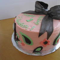 1St Birthday These cupcakes and cake were done for the daughter of a friend who was turning one. The invitation and party theme was an owl with pink and...