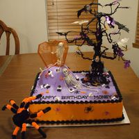Halloween Cake For a man at my moms work who was born on Halloween