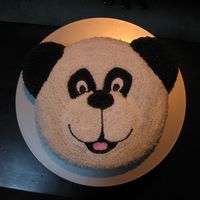 Panda Bear This is a panda bear I made with the "Animal Crackers" pan (Wilton). Unfortunately, the cake tasted awful! My boyfriend's...