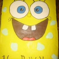 Spongebob Squarepants This is a 1/2 sheet cake decorated with buttercream and MMF. Thanks to members from this website for my inspiration.