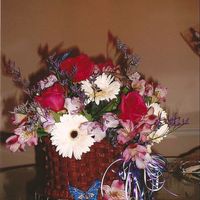 Marion's Blooming Basket Of Fresh Flowers Birthday Cake Second Try Upload Apologize for repost - first thumbprint gets error if try to click on it to open for closer look.