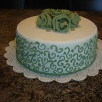 Just Practicing I did this cake on a dummy just to get some practice. All the scrolls are free hand but I learned it would probably work better with a...