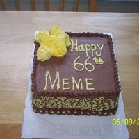 66Th Birthday Cake I really loved the colors on this cake, i was the first time i tried the cornellie lace.