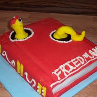 Bookworm Book worm cake I did for my local library