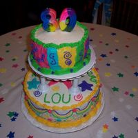 Celebration Cake My great aunts 80th birthday cake