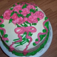 Rose Cake I made this for my dentist and his staff to show off some of my work.