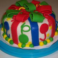 Party Cake Just a cake made for my aunts party. Made of mmf