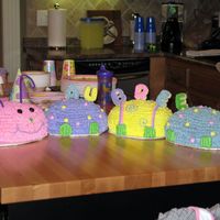 Aubree's Caterpillar I did this cake for my niece's first birthday. It was all vanilla with BC. I was so happy with how it turned out! Everyone loved it!...