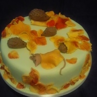 Autumn Leaves And Hedgehogs 