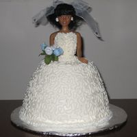 Bride Cake This was my second ride cake, done for a co-worker. I'm making this cake again next week for a co-worker's daughter.