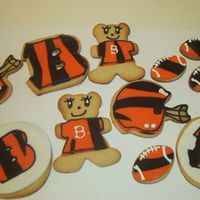 Cincinnati Bengals Cookies These went with the Bengals cake I made for my son.