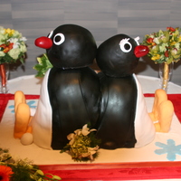 Pingu Wedding Cake Great fun to make this cake. 100% cake.