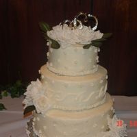 Round 3 Tier Wedding Cake My first wedding cake for a relative. They loved it