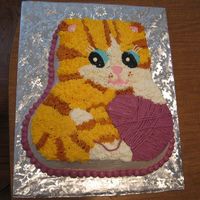 Tabby Cat Was made to look like our neighbors cat.